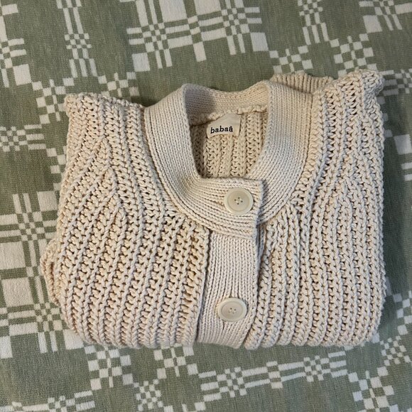 Babaa cotton cardigan no8 natural - Picture 8 of 8